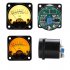 1 Set Vu Meter With Backlight Db Meter Power Meter 45mm Amplifier Volume With Driver Board Yellow background