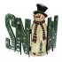 1 Set Wooden  Christmas  Ornaments Creative Crafts Snowman Letter Old Man Classic Elements Home Decoration JM01448