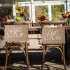 1 Set of 2 Burlap Bows Mr    Mrs Burlap Chair Banner Set Chair Sign Garland Rustic Wedding Party Decoration