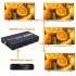1 To 4 HDMI Converter supports 4K media files at 30fps  It allows you to watch films and presentations on 4 displays simultaneously  