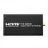 1 To 4 HDMI Converter supports 4K media files at 30fps  It allows you to watch films and presentations on 4 displays simultaneously  