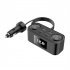 1 To 6 Car Charger Adapter 2 Type C 2 USB A 2 Lighter Sockets Ports PD QC Fast Car Charger For Laptops Smartphones Power Bank black