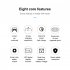 1 To 6 Car Charger Adapter 2 Type C 2 USB A 2 Lighter Sockets Ports PD QC Fast Car Charger For Laptops Smartphones Power Bank black