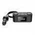 1 To 6 Car Charger Adapter 2 Type C 2 USB A 2 Lighter Sockets Ports PD QC Fast Car Charger For Laptops Smartphones Power Bank black