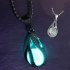 1 X Newly Fashion Teardrop Necklace   Glow in the Dark Pendant the Little Mermaid