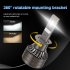 1 pair Car Headlamp LED Headlight Bulb 60W 6 000LM ZES 3575 LED chip Automobile LED headlight  H1