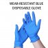 1 pair Disposable Gloves Anti Bacteria Protective Medical Cleaning Gloves blue