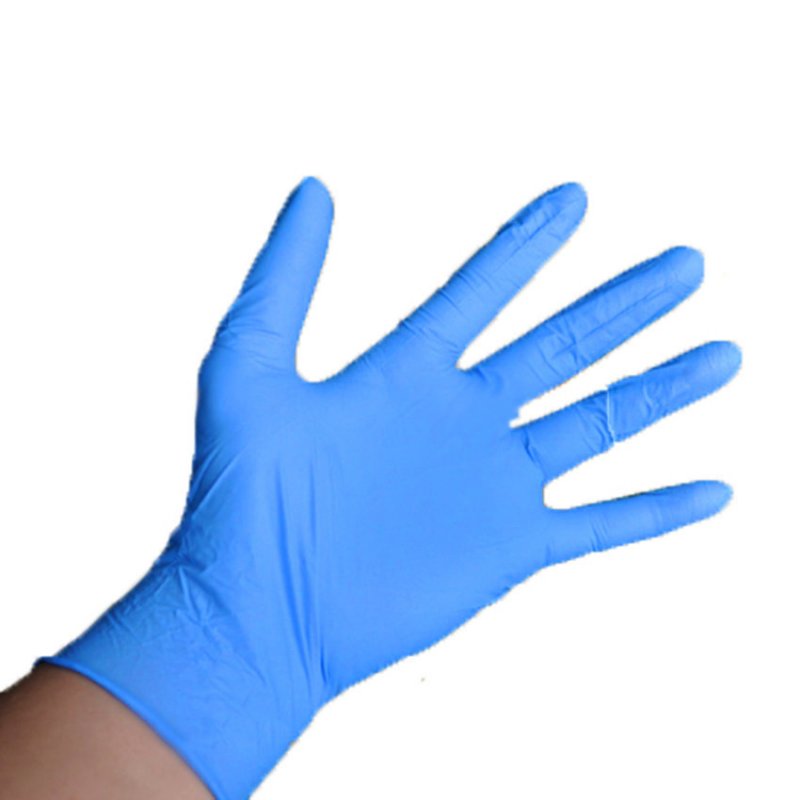 1 pair Disposable Gloves Anti Bacteria Protective Medical Cleaning Gloves blue