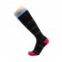 1 pair Exercise Elastic Compression Socks Leg Protector Running Pressure Socks Graffiti L XL