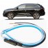 1 pair Ultrafine Cars LED Daytime Running Lights White Turn Signal Yellow Guide Strip for Headlight 30CM ice blue yellow