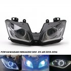 1 set LED headlight Assembly Angel Eyes for Kawasaki NINJA 250 300 ZX6R ZX 6R 13 16 black