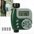 1-slot Irrigation  Controller Automatic Outdoor Garden Watering Hose Faucet Timer Gray + green