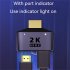1 to 2 Hdmi Adapter with Indicator Light 2k Hd Video Audio Splitter Hdmi Port for Hdtv Monitor
