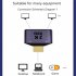 1 to 2 Hdmi Adapter with Indicator Light 2k Hd Video Audio Splitter Hdmi Port for Hdtv Monitor