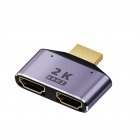 1 to 2 Hdmi Adapter with Indicator Light 2k Hd Video Audio Splitter Hdmi Port