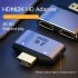 1 to 2 Hdmi Adapter with Indicator Light 2k Hd Video Audio Splitter Hdmi Port for Hdtv Monitor