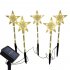 1 to 5 Outdoor Led Solar Lamps 5 pointed Star Shape 8 Modes Lawn Light for Yard Patio Garden Decoration