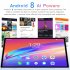 10 1 inch X12 Tablet Mtk6750 8 Core 4GB RAM 32GB ROM 5000mah Battery Android 9 0 Silver US Plug