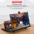 10 12 14 16 18 Inch Mobile Phone Screen Amplifier Pull out 3d Magnifying Glass Stand Magnifier Enlarged Screen Bracket black 10 inch pull ultra clear