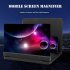 10 12 inch Mobile Phone 3D Screen Video Magnifier Bracket Folding Enlarged Desktop Smartphone Movie HD Amplifying Projector Stand white 12 inches