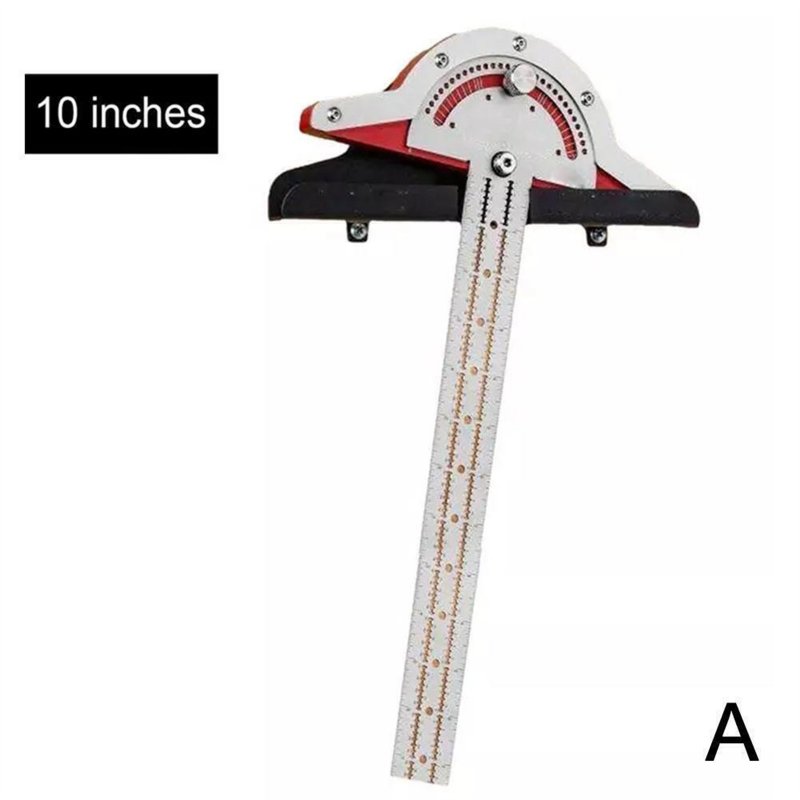 10/15/20 Inches Woodworkers Edge Ruler Protractors High Precision Angles Measure Tool Carpenter Tools 10 inches