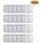 10/20/50/100pcs Universal PM2.5 6 Layer Activated Carbon Filter Mat for Mask 20PCS