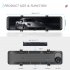 10 88  2k Mirror Dash Cam Backup Camera Front Rear Dual Cameras HD Touch Screen Wifi Driving Recorder Black