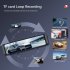10 88  2k Mirror Dash Cam Backup Camera Front Rear Dual Cameras HD Touch Screen Wifi Driving Recorder Black