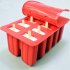 10 Cells Ice Cream Popsicle Frozen Mold Silicone Ice Cream Lolly Maker Mould Ice Tray with Cover Lid white