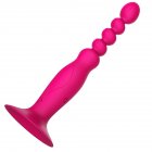10 Frequency Climax Masturbation Butt Plug Sex Tool Anal Beads Viborator Toy rose Red