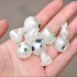10 Halloween Luminous Alien Ornament Glow In Dark Resin Crafts For Micro Landscape Garden Decoration Blue light