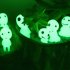 10 Halloween Luminous Alien Ornament Glow In Dark Resin Crafts For Micro Landscape Garden Decoration Blue light
