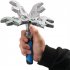 10 Inch Flexhead Adjustable Wrench  5 in 1 Ratcheting Wrenches With 180 Degree Rotating Head  45   Steel Adjustable Spanner Tool As shown