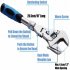 10 Inch Flexhead Adjustable Wrench  5 in 1 Ratcheting Wrenches With 180 Degree Rotating Head  45   Steel Adjustable Spanner Tool As shown