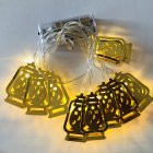 10 LEDs String Lights Muslim Ramadan Decorative Lamp for Festival Party Warm White