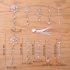 10 PCs Christmas Tree Decoration Crystal Ornaments Hanging Acrylic Snowflake Icicle Ornaments For Christmas Tree Winter New Year Party as shown in the picture