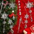 10 PCs Christmas Tree Decoration Crystal Ornaments Hanging Acrylic Snowflake Icicle Ornaments For Christmas Tree Winter New Year Party as shown in the picture