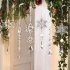 10 PCs Christmas Tree Decoration Crystal Ornaments Hanging Acrylic Snowflake Icicle Ornaments For Christmas Tree Winter New Year Party as shown in the picture