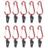 10 Pcs Tent Clip Awning Clamp Tarp Clips Snap Hangers Tent Camping Survival Tighten Tool Tent Accessory Outdoor Tool  clip 10pcs