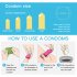 10 Pcs Ultra Thin Sensation Penis Cock Sleeve Natural Latex Condoms Sex Toy for Men 10pcs