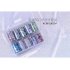 10 Rolls box Nail Foil Set Nail Sticker Decals Complete Wraps Manicure DIY Nail Art Stickers D style star paper set
