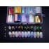 10 Rolls box Nail Foil Set Nail Sticker Decals Complete Wraps Manicure DIY Nail Art Stickers D style star paper set