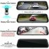 10 inch Streaming Media Rearview Mirror Recorder 1080p Hd Night Vision Dual Lens 2 5d Full Screen Reversing Recorder black