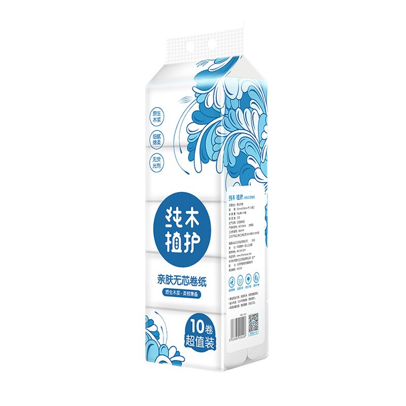 10 rolls/bag Roll Thickened Toilet Paper