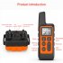 100 1 Dog Shock Collar 500m Dog Training Collar with Remote Rechargeable E Collar Orange
