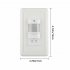 100 240V Auto On off Motion Sensor Switch Infrared Pir Occupancy Vacancy Wall Lamp With Power Indicator Functions US Sensor Switch 100 240V