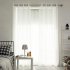 100 250cm White Tulle Window Curtain for Living Room Balcony Decoration white 100   250cm