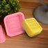 100  HAND MADE Reusable Silicone Soap Mold Pink DIY Square Handmade Soaps Moulds Microwave  Oven  Refrigerator   12 0