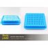 100 Holes Manual Capsule Filling Board Machine With Powder Baffle 100 Positions Herbal Powder Filler DIY Maker 2  blue