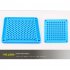 100 Holes Manual Capsule Filling Board Machine With Powder Baffle 100 Positions Herbal Powder Filler DIY Maker 2  blue